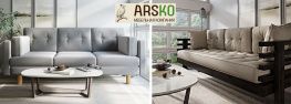 Диваны и кровати в скандинавском стиле от мебельной компании Arsko