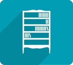 Стеллажи и книжные шкафы