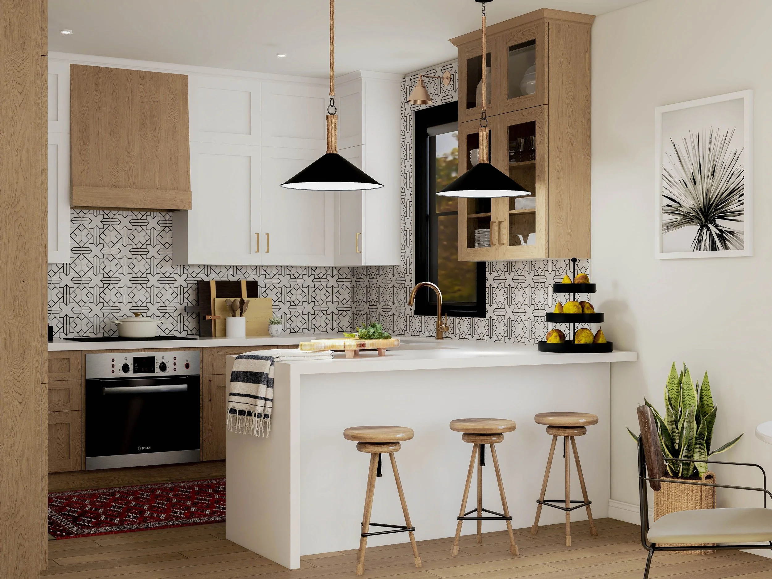 Барная стойка на кухне: когда она действительно нужна и сколько места занимает