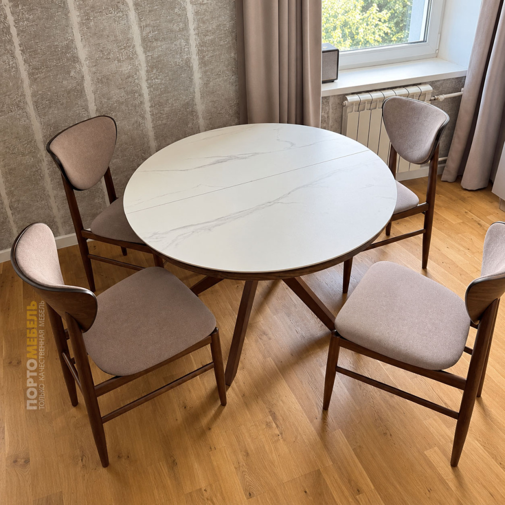 Стол обеденный VERONA CC и стулья OLMI
