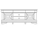 Тумба для телерадиоаппаратуры Луи Филипп ОВ 23.05