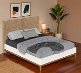 Кровать односпальная Bari с мягкой  спинкой