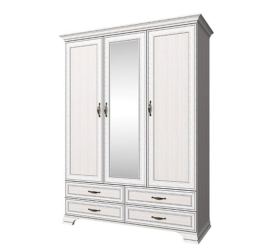 Фото Шкаф трехдверный 3D4S Z TIFFANY (вудлайн кремовый)