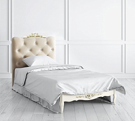 Фото Кровать односпальная Romantic Gold R709D/R712D с мягким изголовьем