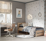 Кровать односпальная Кантри ECOWood