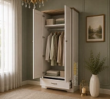 Шкаф двухстворчатый TOSCANA NEW 2DG1S