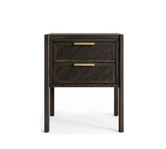 Изображение Тумба прикроватная 2 ящика ART-DECO Фото Тумба прикроватная 2 ящика ART-DECO
