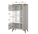 Шкаф VINATI с витриной 1V1D P