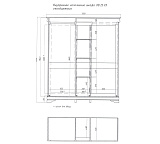 Шкаф трехстворчатый Луи Филипп ОВ 25.03