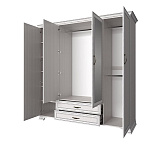 Шкаф четырехдверный 4D2S Z TIFFANY (вудлайн кремовый)