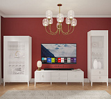 Шкаф с витриной Фарго двухдверный