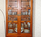 Шкаф с витриной  с антресолью Марина СКМ-001-42А