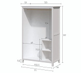 Шкаф купе двухдверный HEMNES Кымор