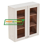Шкаф настенный 2 двери 800х900 стекло Profi&Hobby