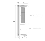 Шкаф для посуды Ольса-С 110