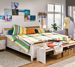 Фото Кровать двуспальная Мальта с ящиками