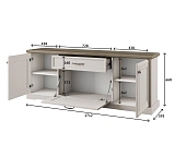 Тумба TOSCANA NEW RTV 3D1S