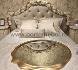 Кровать двуспальная Romantic Gold R418/R416 с мягким изголовьем