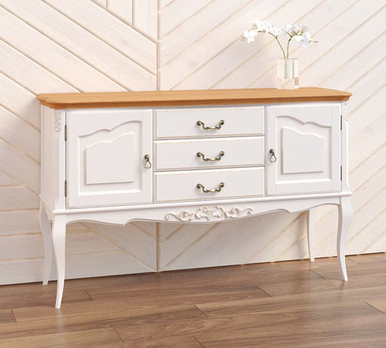 Фото Консоль Marlette WOOD 3 ящика 2 двери