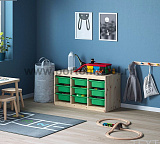 Стеллаж Труфаст горизонтальный с контейнерами 2