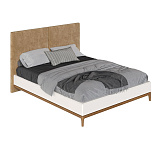 Кровать односпальная Bari с мягкой  спинкой