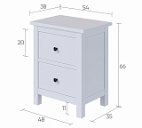 Тумба прикроватная 2 ящика HEMNES Кымор
