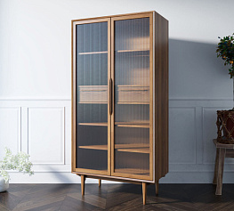 Фото Буфет Bruni высокий с витражными стеклами