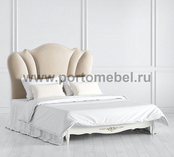 Фото Кровать двуспальная Romantic Gold R616/R618 с мягким изголовьем