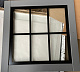 Шкаф Сканди для посуды 111СТЧ стеклянная и глухая дверь