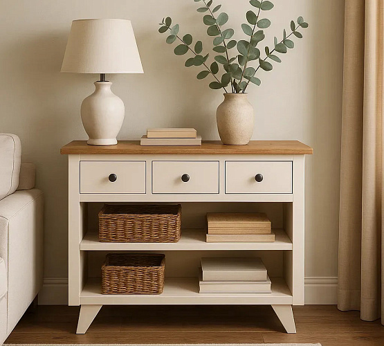 Изображение Консоль Аледжи 100 3 ящика Фото Консоль Аледжи 100 3 ящика