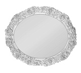 Зеркало овальное большое Silvery Rome