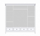 Шкаф четырехдверный Tesoro