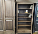 Шкаф-витрина Скандия открытый с 2 ящиками высокий