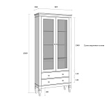 Шкаф для посуды Ольса-С 202