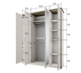 Шкаф четырехстворчатый TOSCANA NEW 4DG