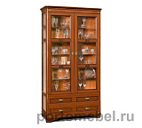 Шкаф с витриной  с антресолью Марина СКМ-001-42А