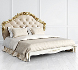 Кровать двуспальная Romantic Gold R418/R416 с мягким изголовьем