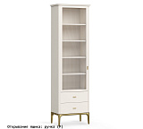 Шкаф книжный малый 2 ящика Alte Primo gold Pr129C