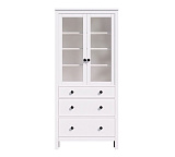 Шкаф витрина 3 ящика широкий HEMNES Кымор