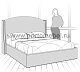 Кровать двуспальная K10 с подъемным механизмом