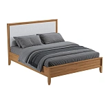 Кровать двуспальная Бридж с мягким изголовьем