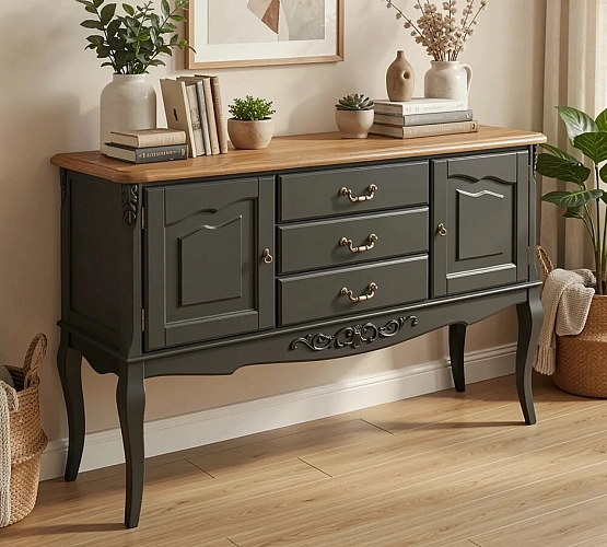 Фото Консоль Marlette WOOD Прованс 3 ящика 2 двери
