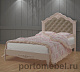 Кровать односпальная Pink Rose с мягким изголовьем