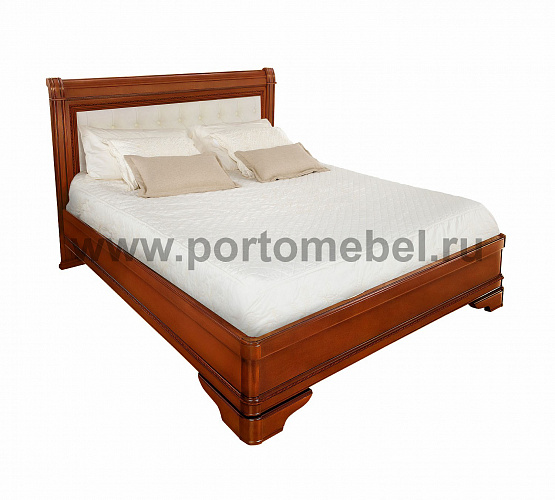 Фото Кровать двуспальная Палермо с мягким изголовьем
