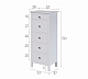 Комод 5 ящиков HEMNES