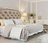 Кровать двуспальная Romantic R516D/R518D с мягким изголовьем