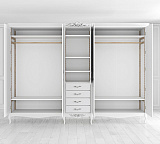 Шкаф пятидверный Silvery Rome