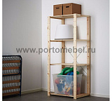 Стеллаж Хей 171х78х50 полки из реек