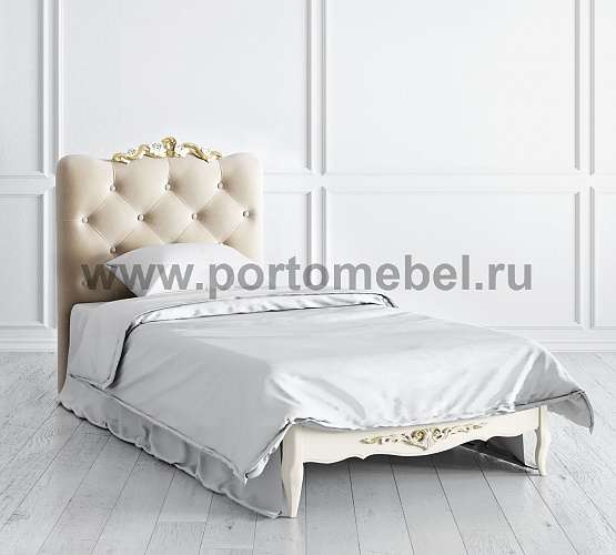 Фото Кровать односпальная Romantic Gold R709D/R712D с мягким изголовьем
