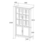 Шкаф для посуды Квадро-С 22-185